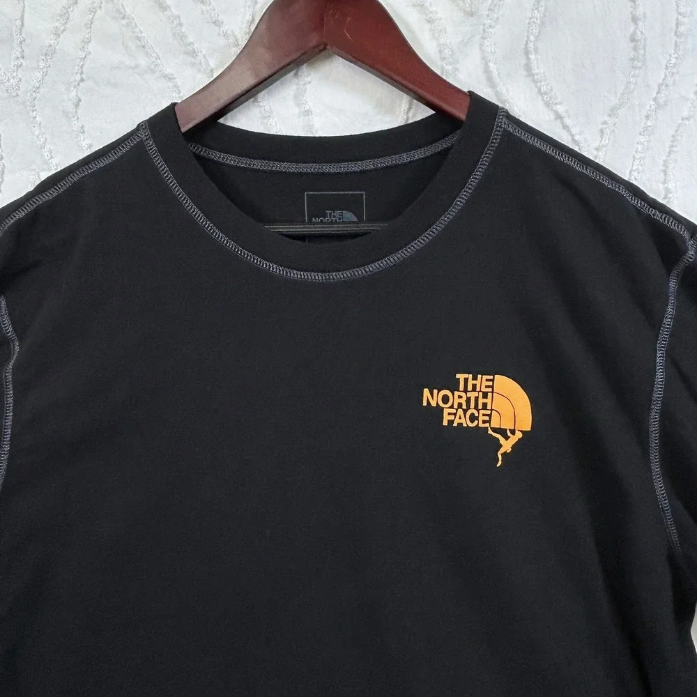 North Face Long Sleeve T-Shirt Mens XL Rock Climber Logo Outdoor Gorpcore Hiking